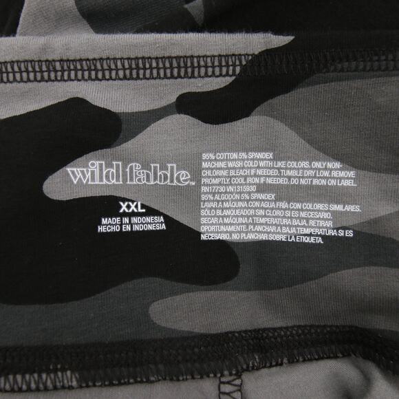 Wild Fable Leggings Gray Black Camouflage Camo Print High Rise Stretch Pants XXL - Picture 10 of 11